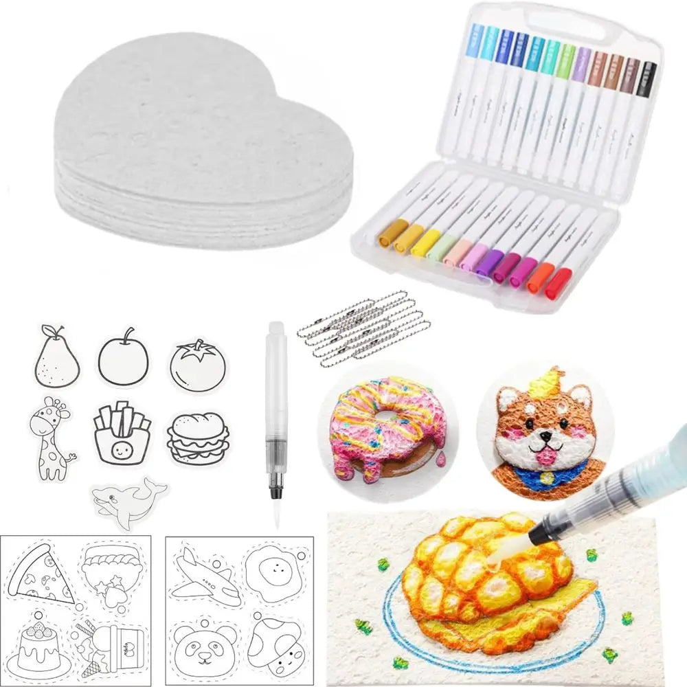Kids Magic Puffy Paint Kit – 3D Foam Texture Art Drawing Set Kids Art Kit HIP