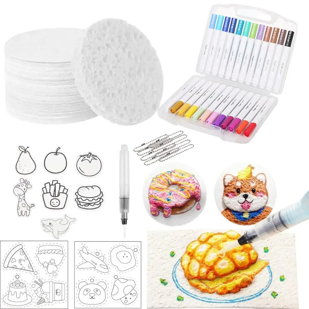 Kids Magic Puffy Paint Kit – 3D Foam Texture Art Drawing Set Kids Art Kit HIP