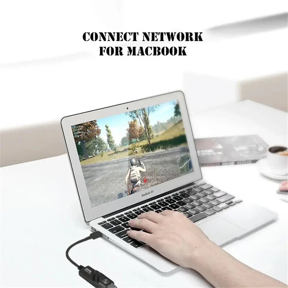 1000Mbps USB 3.0 & USB-C to RJ45 Gigabit Ethernet Adapter USB Ethernet Adapter HIP