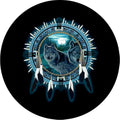 Wolf Dream Catcher Spare Tire Cover – Polyester Wheel Protector Spare Tire Cover HIP Acquiesce 17 in