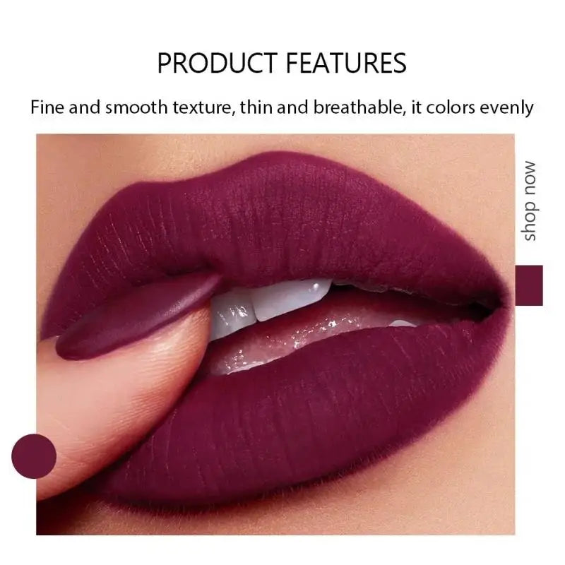 Fit Colors 5-Color Velvet Matte Lipstick Set – Long-Wear Matte Lipstick Set HIP