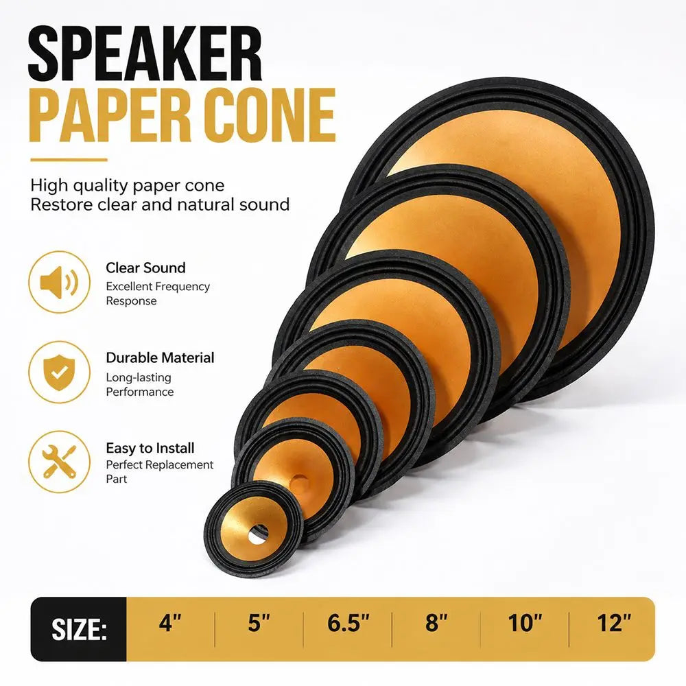 Speaker Woofer Paper Cone Cloth Edge 4–15 Inch Repair Part Speaker Repair Part HIP