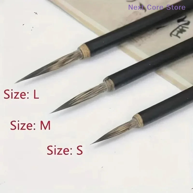 Retro Chinese Calligraphy Mouse Whisker Fine Art Brush Calligraphy Art Brush HIP