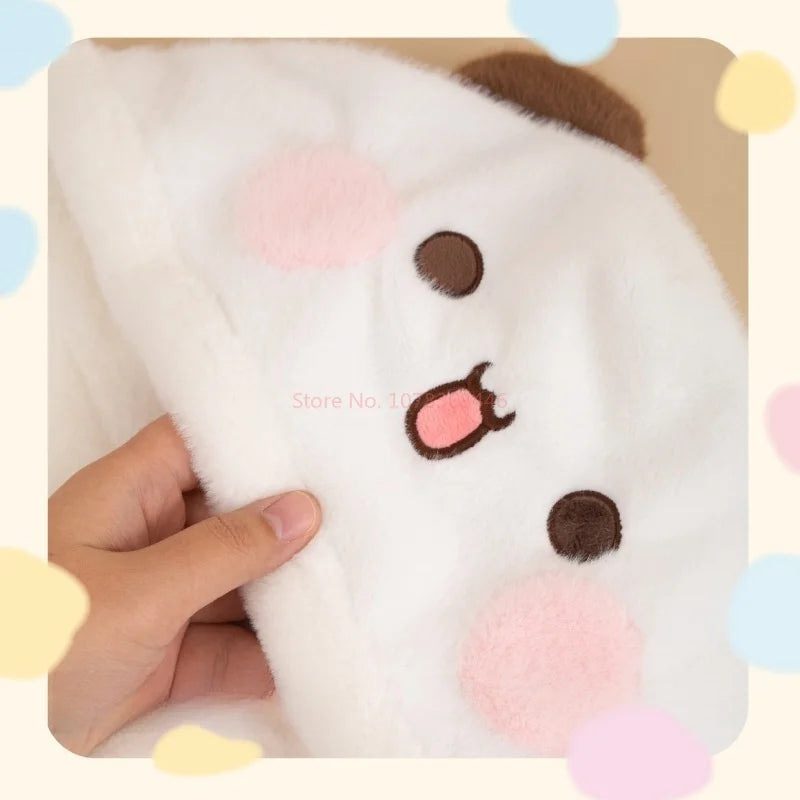 Panda Bubu & Dudu 2-in-1 Hat & Scarf – Warm Cartoon Ear Cap Cartoon Hat Scarf Set HIP