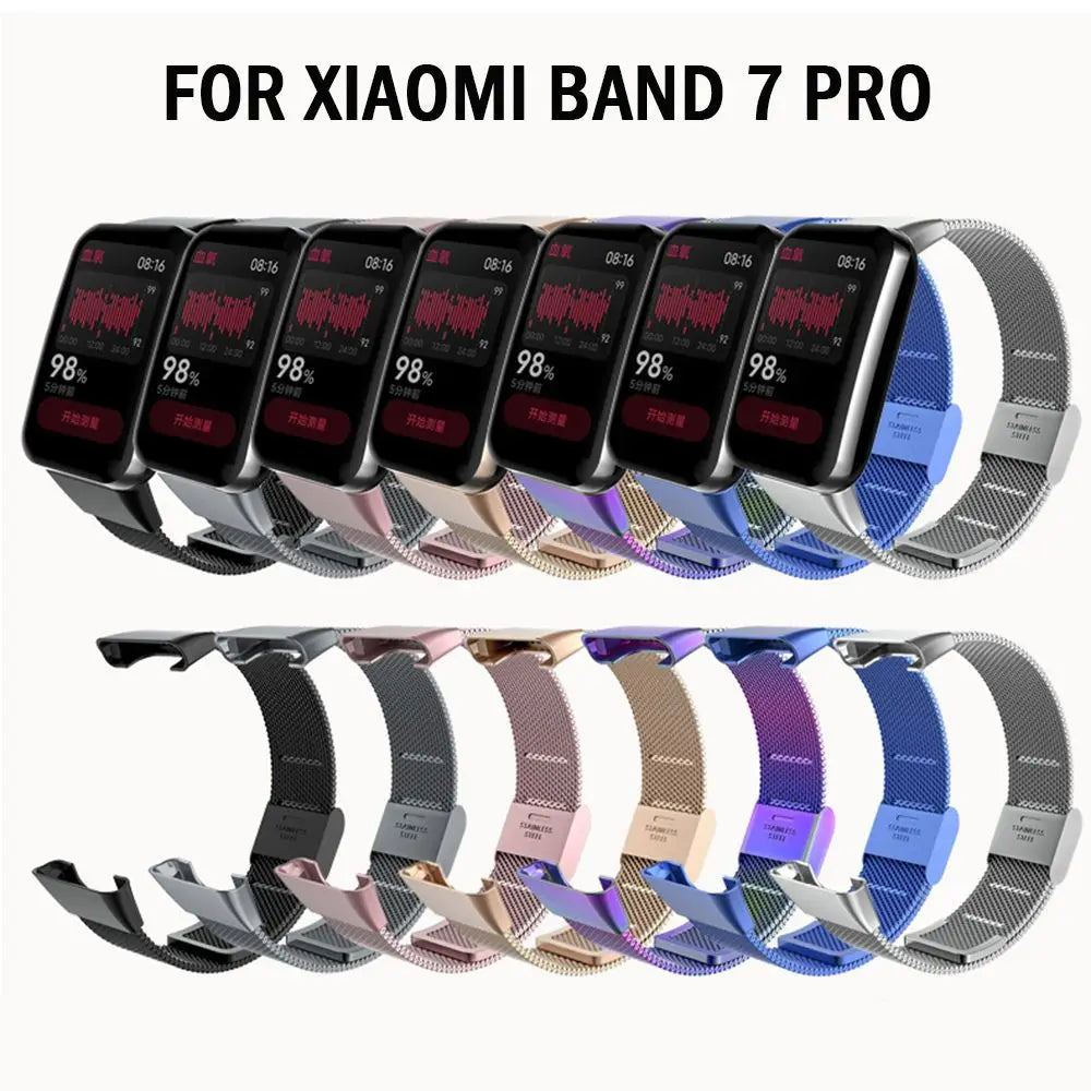 Nylon Replacement Strap for Xiaomi Band 7 Pro – Steel Clasp Smart Watch Band HIP