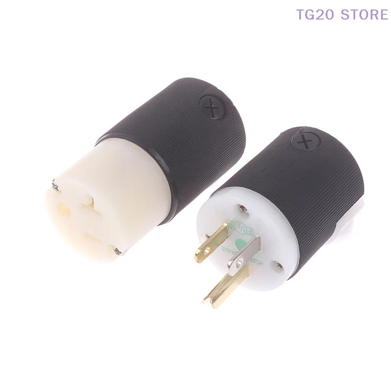 HiFi Audio NEMA 5-15 AC Power Connector – Male & Female Socket AC Power Connector HIP