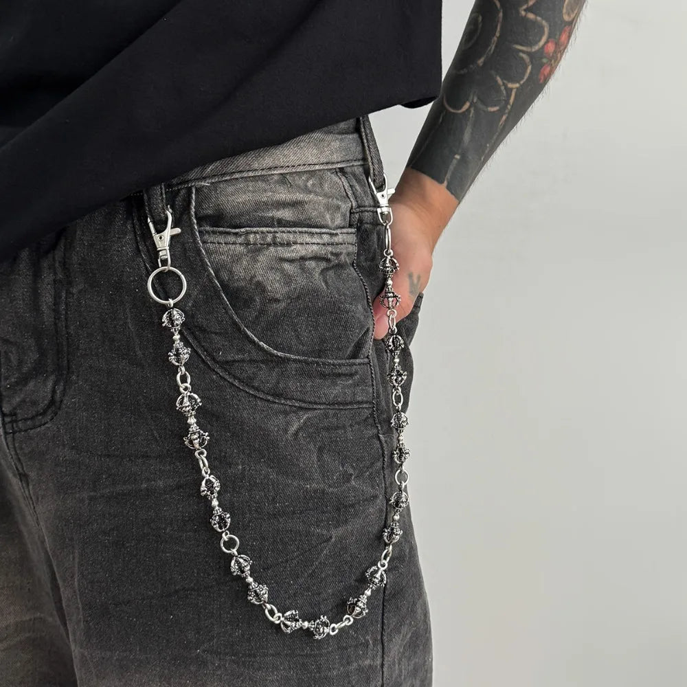 Punk Pants Wallet Chain – Goth Y2K Hip Hop Metal Chain Unisex Pants Wallet Chain HIP