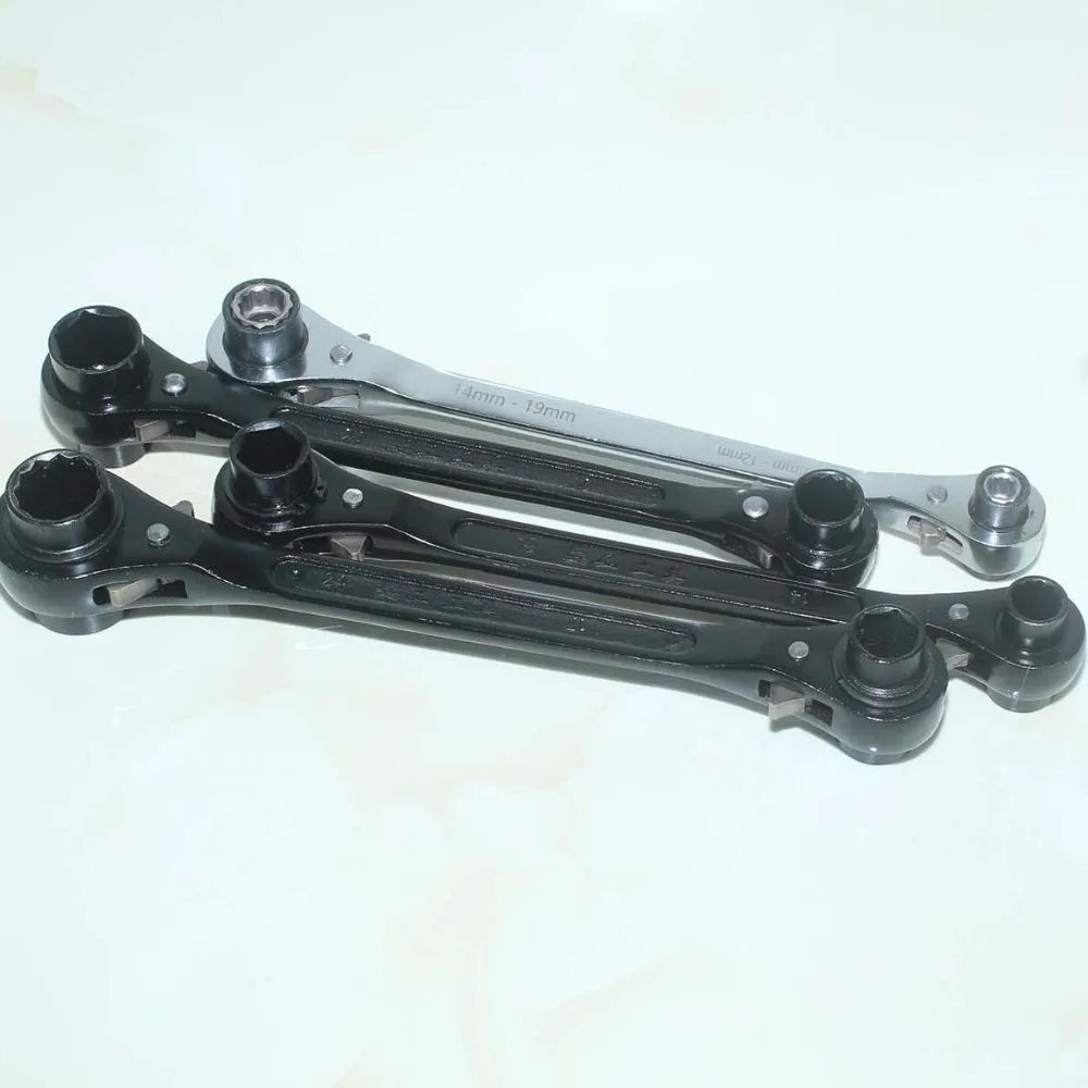 8-in-1 Dog Bone Double Ratchet Wrench – Steel Socket Set Ratchet Wrench Set HIP