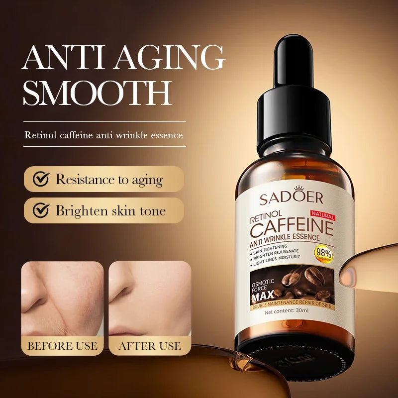Retinol & Coffee Anti-Wrinkle Face Serum – Firm & Hydrate Anti-Wrinkle Face Serum HIP