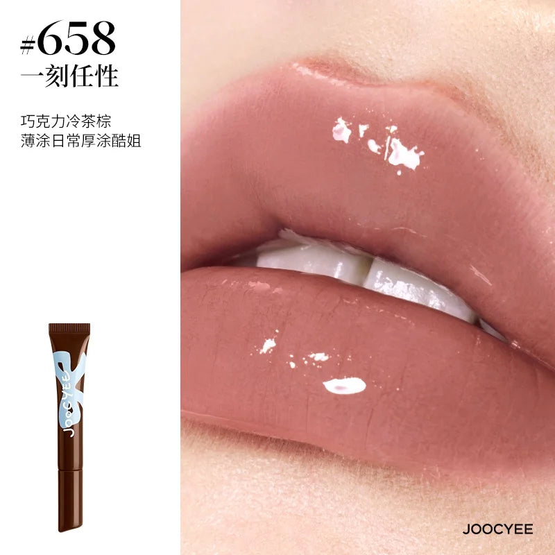 JOOCYEE Mirror Finish Lip Gloss – Moisturizing Lip Tint 8ml Lip Gloss HIP 658