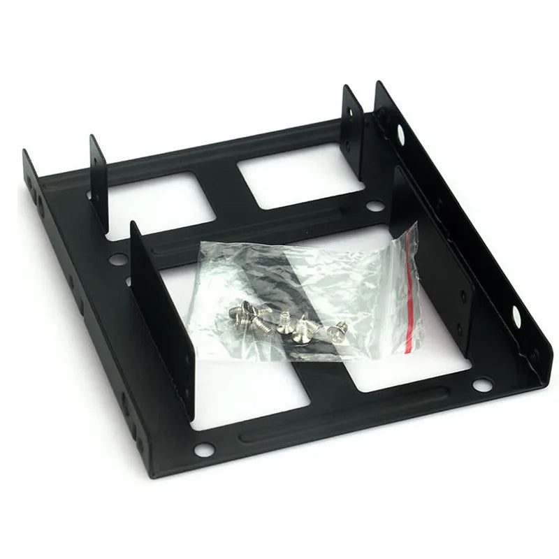 2.5 to 3.5" SSD HDD Metal Mounting Bracket Adapter | OULLX Hard Drive Bracket HIP black