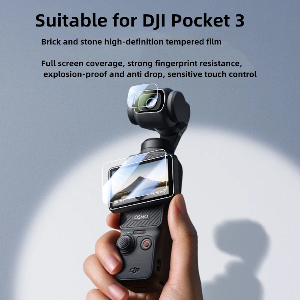 DJI OSMO Pocket 3 Tempered Glass Screen & Lens Protector Camera Screen Protector HIP
