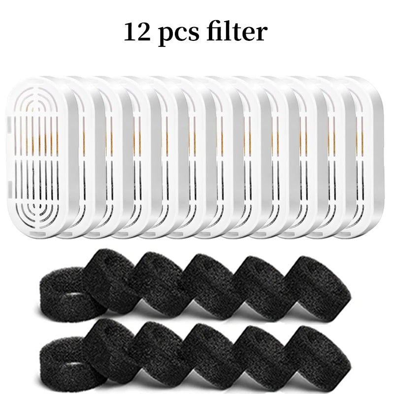 Replacement Activated Carbon Filter Cat Dog Drinking Fountain Replaced Filters for Pet Water Fountain Dispenser Accessories HIP 12Filter