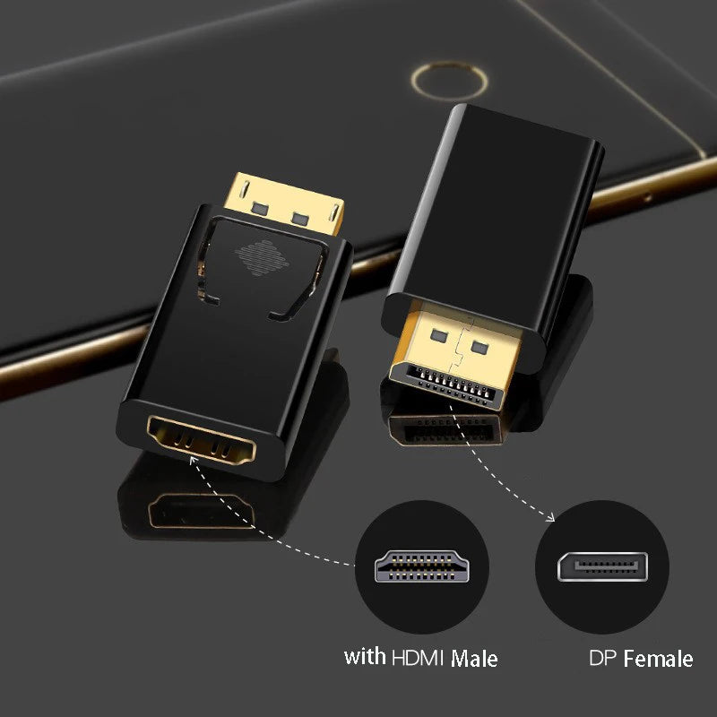 4K DisplayPort to HDMI Adapter | Audio & Video Converter Display Adapter HIP