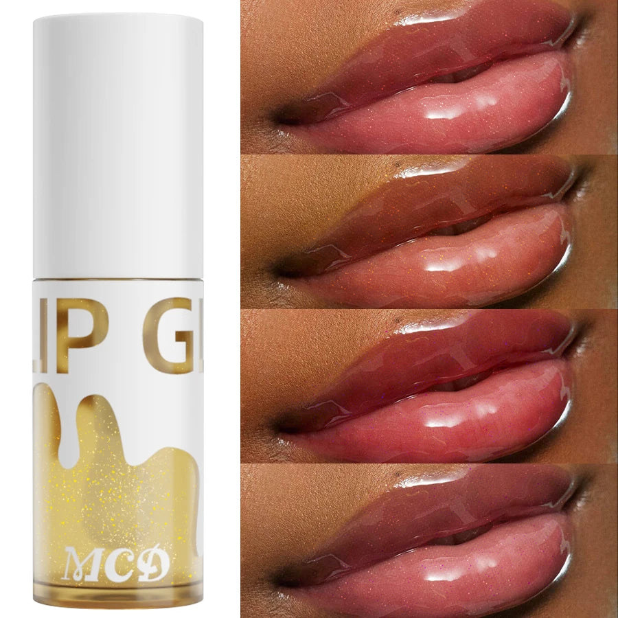 Glitter shimmer Sexy Lip Oil Hydrating Plumping Lip Coat For Lipstick Lipgloss Tinted Lip Plumper Serum Lips Glow Oil Treatment HIP