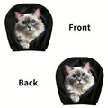 Ragdoll Cat Car Headrest Covers – 2pc Universal Polyester Car Headrest Covers HIP 1