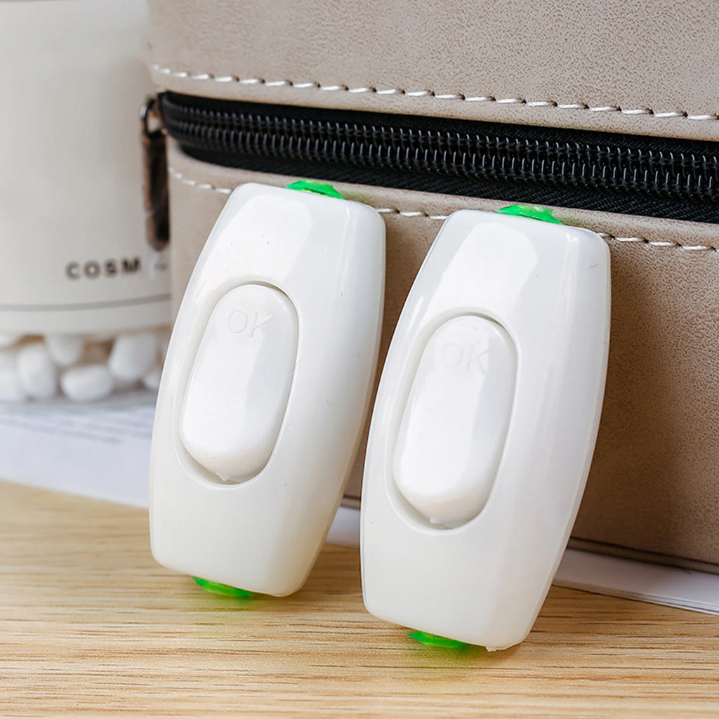Desk Lamp Button Switch Bedside Switch Cord Appliance Button Switch Inline Cord Switch HIP WHITE
