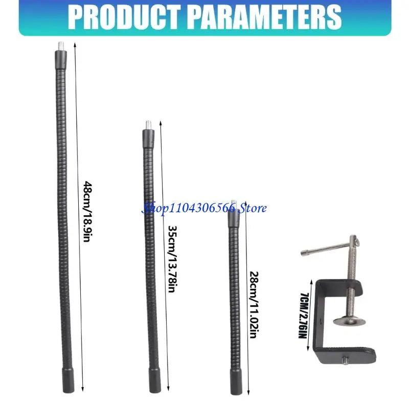 1/4" Threaded C-Clamp Stand for Action Camera & Smartphone Camera Clamp Mount HIP