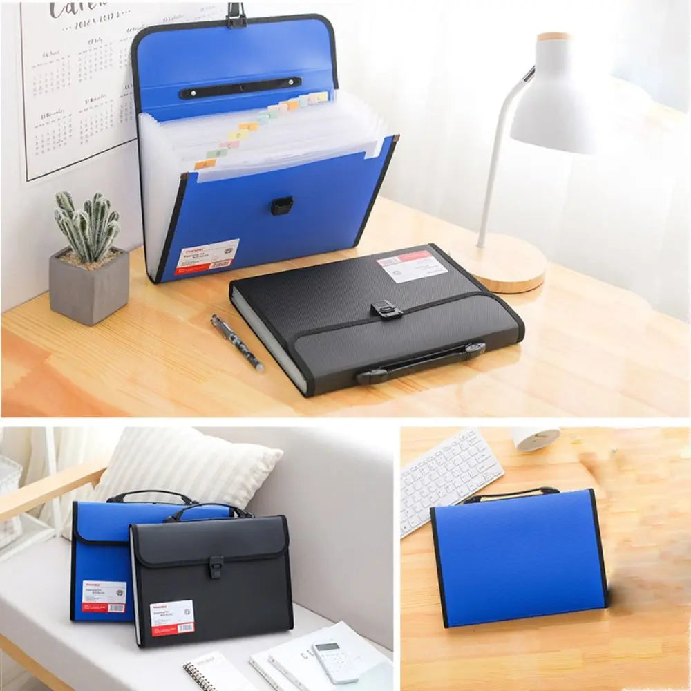 A4 Expanding Accordion File Folder – 13 Pocket Organizer Expanding File Folder HIP