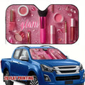 Pink Makeup Windshield Sunshade for Car – 100% Polyester Car Windshield Sunshade HIP S