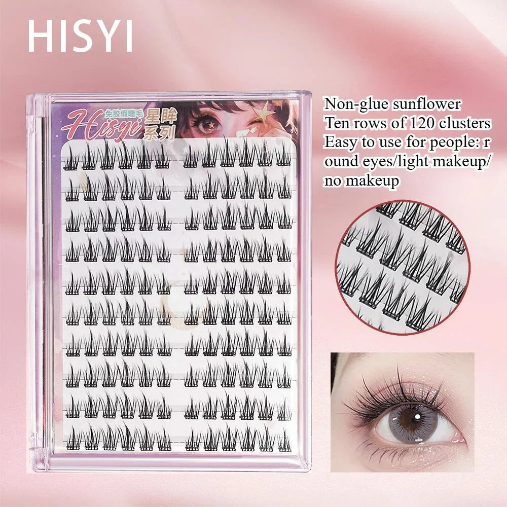 HISYI Glue-Free Segmented False Eyelashes – Multiple Styles False Eyelashes HIP