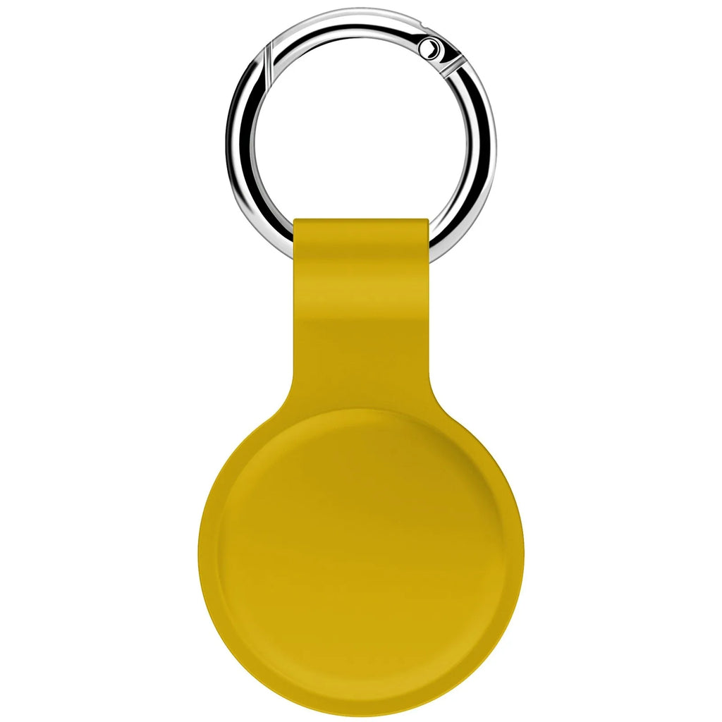 Silicone AirTag Case – Waterproof Tracker Cover for Keys & Pets Tracker Accessory Case HIP Yellow