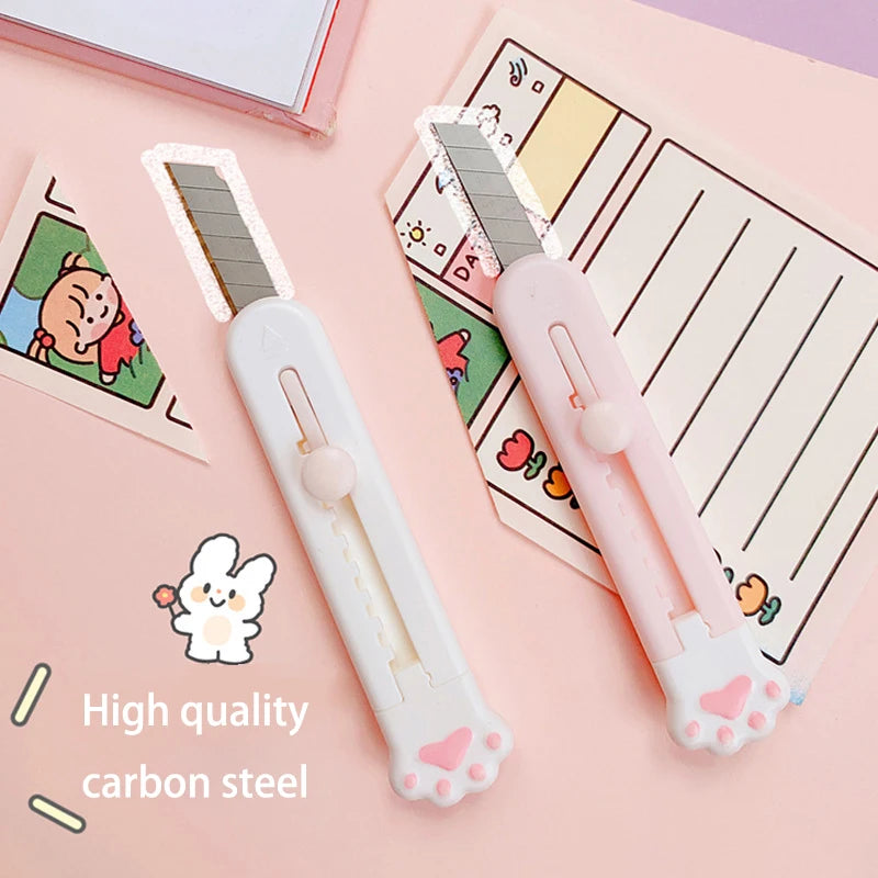 Kawaii Cat Claw Utility Knife – Mini Portable Paper Cutter Mini Utility Knife HIP