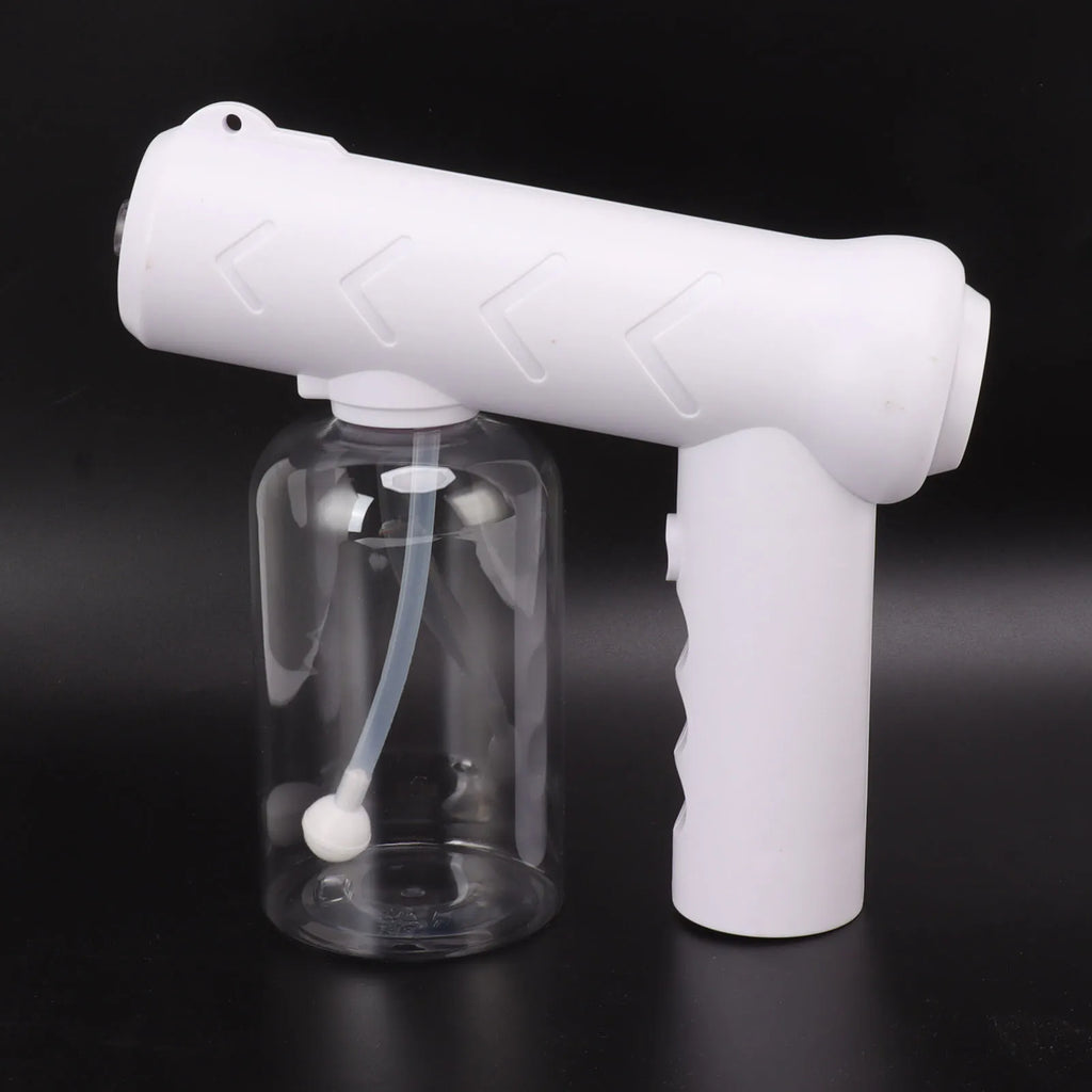 Handheld Alcohol Atomizer Blue Light Cleaning Sprayer 380ml Multi Purpose Rechargeable White Cordless for Garden for Home HIP