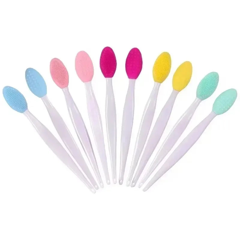 Double-Sided Silicone Face Cleansing & Exfoliating Brush Facial Cleansing Brush HIP