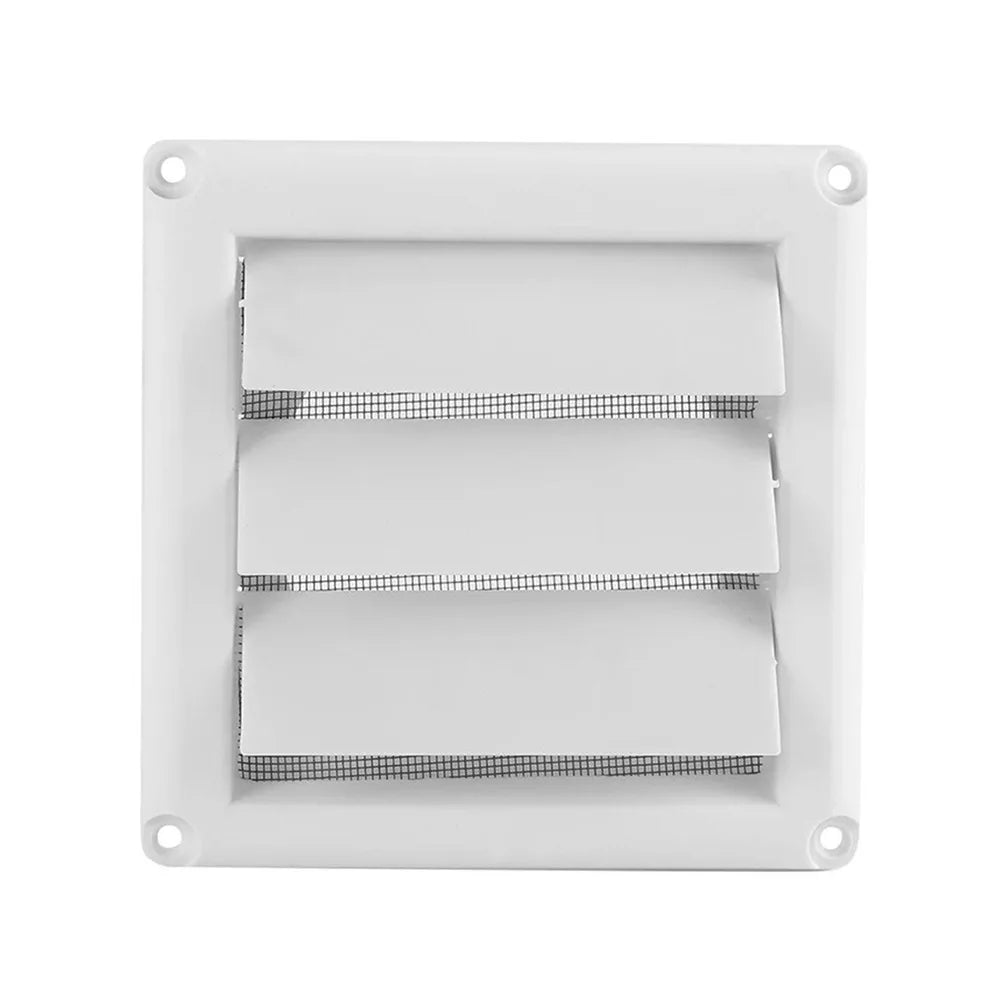 PP Louvered Air Vent Cover with Insect Screen | 3 Sizes Air Vent Cover HIP 125mm with Net