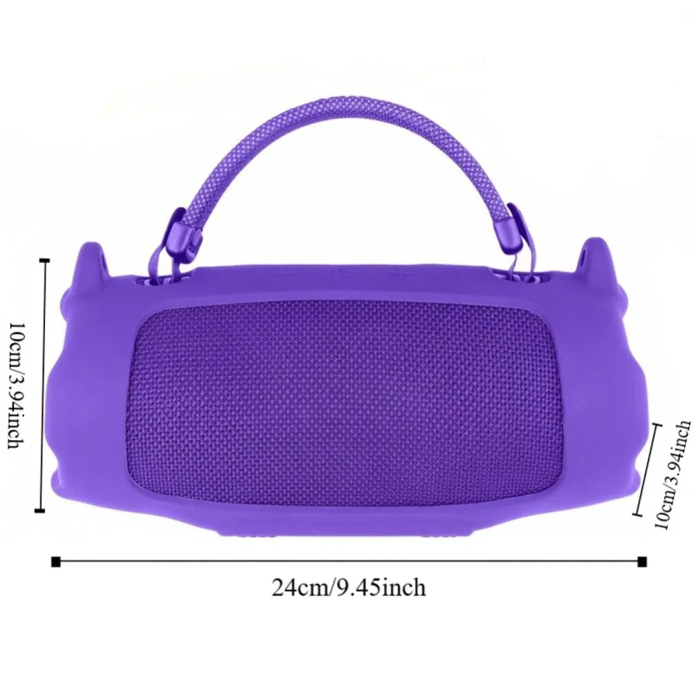 Silicone Case with Shoulder Strap for JBL Charge 6 Speaker Speaker Protective Case HIP