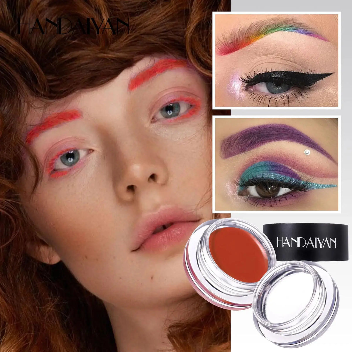 Handaiyan 2-in-1 Waterproof Eyebrow Wax & Tint Pomade | 8 Shades Eyebrow Pomade HIP