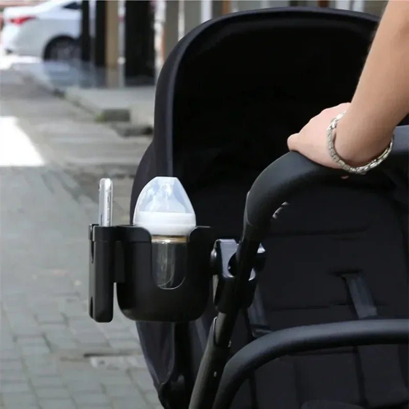 2-in-1 Baby Stroller Cup & Phone Holder – Universal Fit Stroller Cup Holder HIP