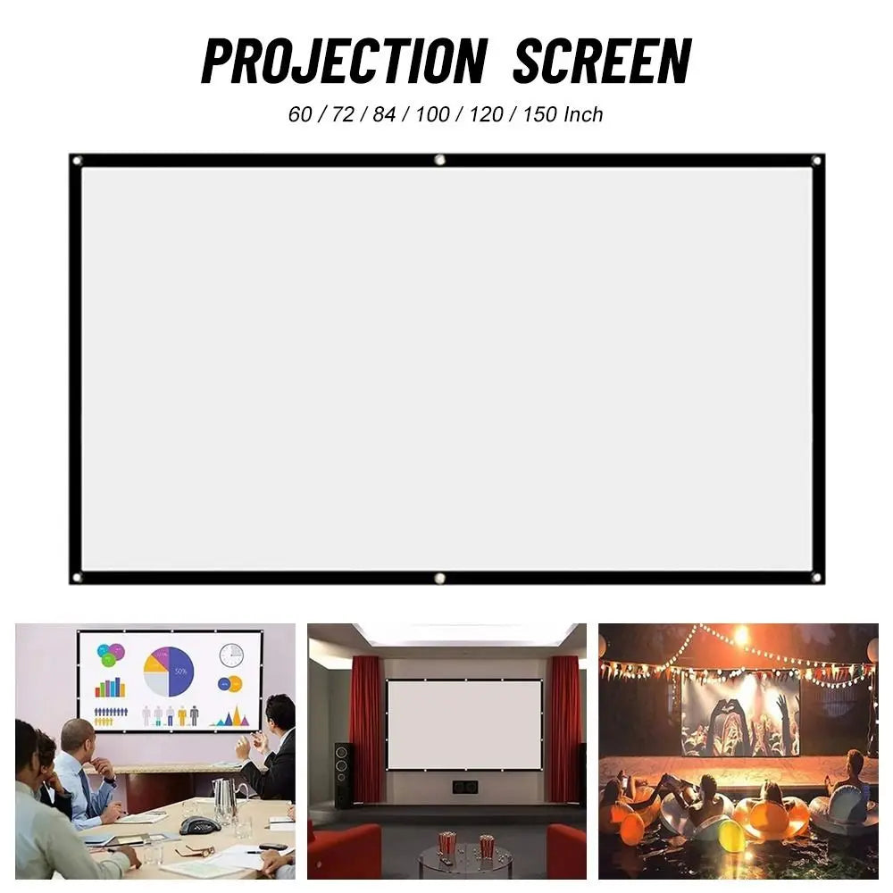 Anti-Light Projector Screen Curtain | 60–150 Inch | HIP Projection Screen Curtain HIP