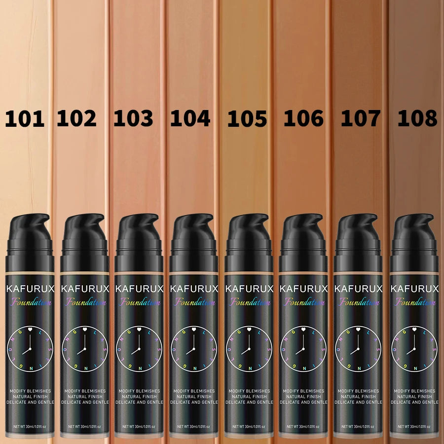 8 colors Liquid Foundation Effective Concealer Waterproof Sweat-resistant Face Korean Makeup Porfession Face Base Cosmetics Gift HIP