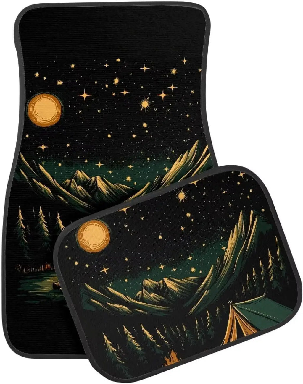 Car Floor Mats Set of 4 – Mountain Camping Anti-Slip Carpet Car Floor Mats HIP
