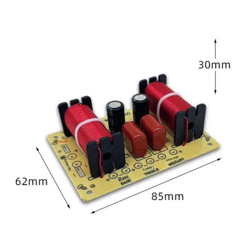 3-Way HiFi Speaker Crossover Filter 150W – Treble Mid Bass Speaker Crossover Filter HIP 305 B
