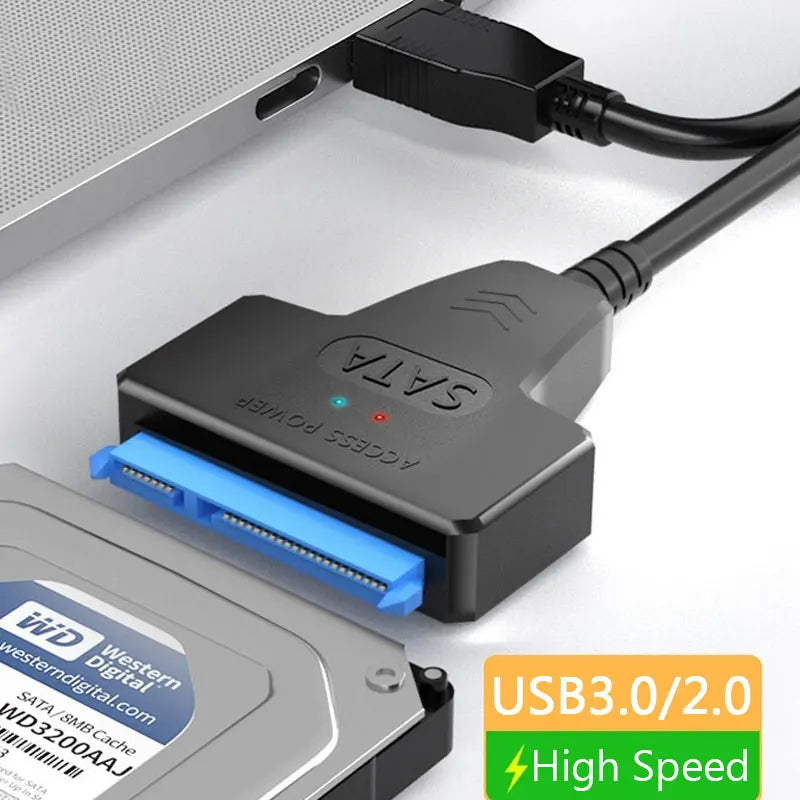 SATA to USB 3.0 Adapter Cable – 6 Gbps for 2.5" HDD & SSD SATA USB Adapter Cable HIP