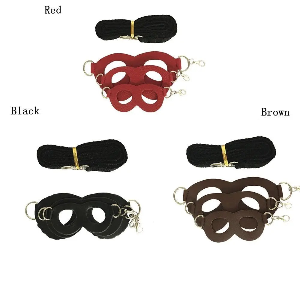 3-Pack PU Leather Small Pet Harness – Hamster, Guinea Pig & Sugar Glider Small Pet Harness HIP