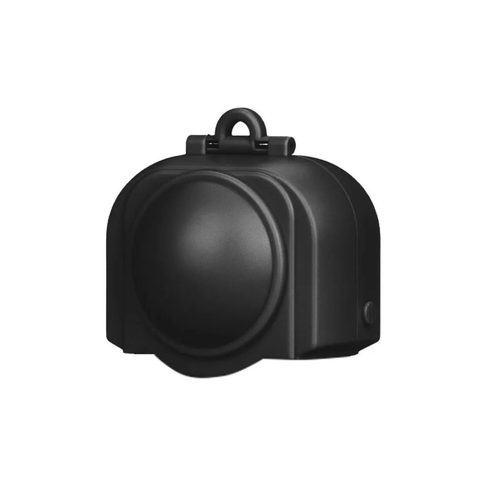 ABS Flip Lens Cap Protector for Insta360 X5 – Shockproof Camera Lens Cap HIP Black