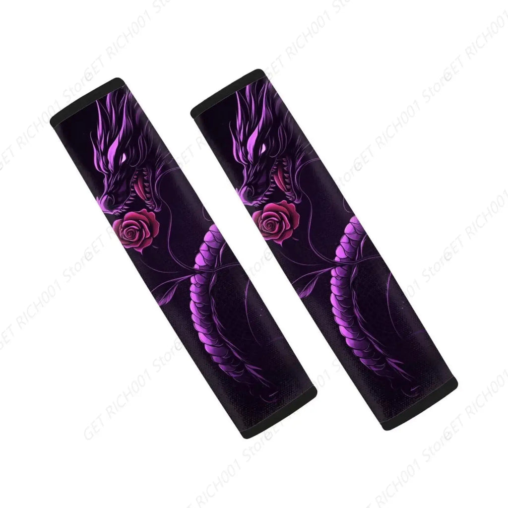 Purple Dragon Seat Belt Cover Pad – Car Interior Accessory Seat Belt Cover HIP 1