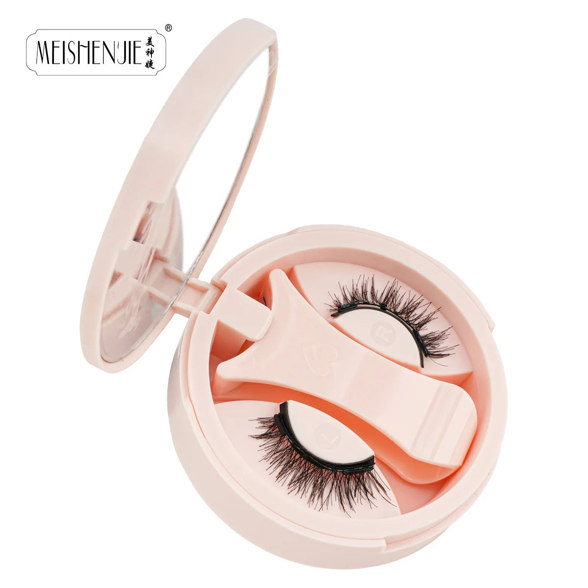 MEISHENJIE 1 Pair Magnetic Eyelashes Set Natural Long Mink Lashes Handmade Reusable Magnetic Eyelash Tweezers Set Lash Makeup HIP LK03