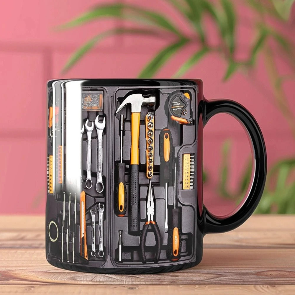 Mechanic Toolbox Coffee Mug – 325ml Ceramic Wrench Gift Novelty Coffee Mug HIP