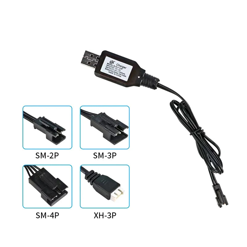 USB Li-ion Charger 7.4V 400mA – SM XH Plug RC Toys & Boats RC Battery Charger HIP