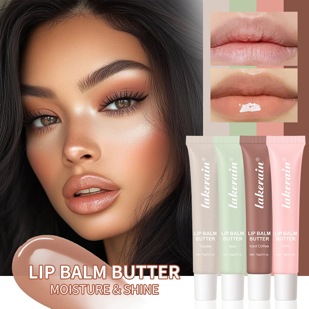 Lip Balm Moisturizing Mirror Long Lasting Lip Gloss Ribbon Espresso Raspberry Toast Plump No-stick Lip Oil Makeup Cosmetic HIP