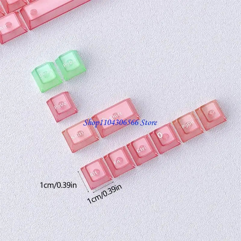 Clear RGB Keycaps 115-Key Set for Mechanical Keyboards | HIP Mechanical Keyboard Keycaps HIP