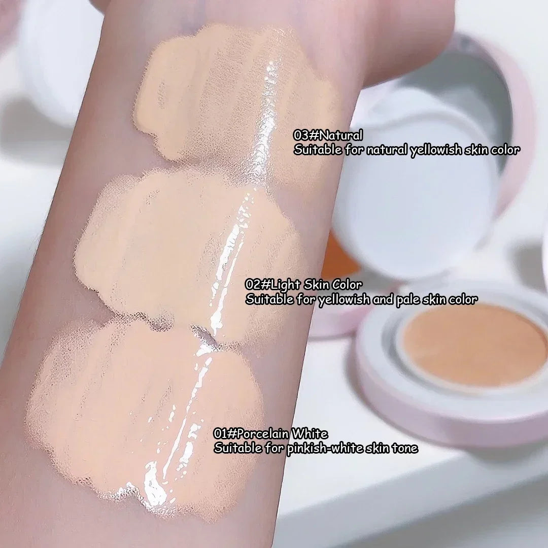 Makeup Cushion Foundation Waterproof Long Lasting Female Matte Concealer Primer Natural Brighten Moisturizing Air Cushion Cream HIP