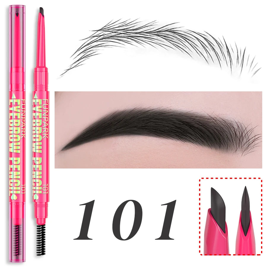 FUNPARK Waterproof Double-Ended Eyebrow Pen – 5 Colors Eyebrow Pencil Pen HIP 101