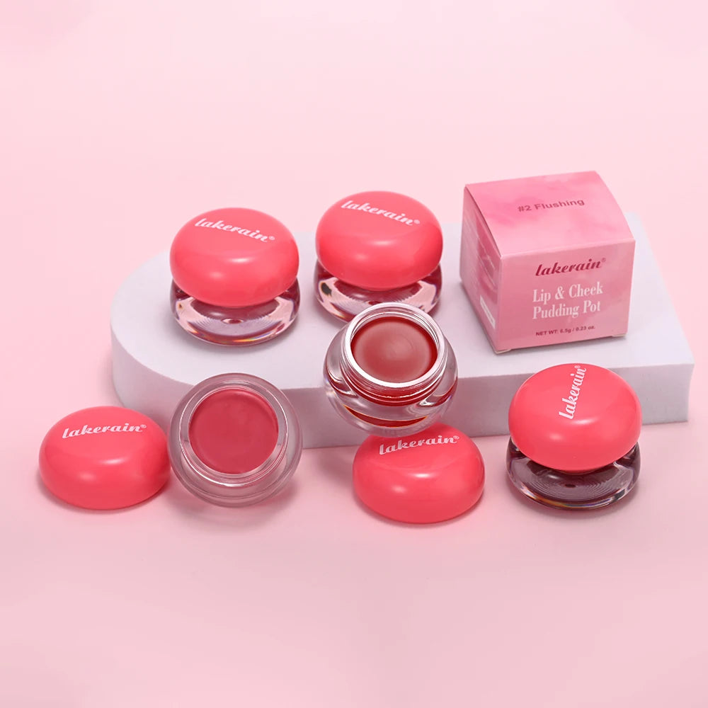 Lip&Cheek Blurry Pudding Pot Blushed Moment Blur blush Baby Makeup 5g Blush Buildable Lightweight Multi-Use Soft Matte Finish HIP