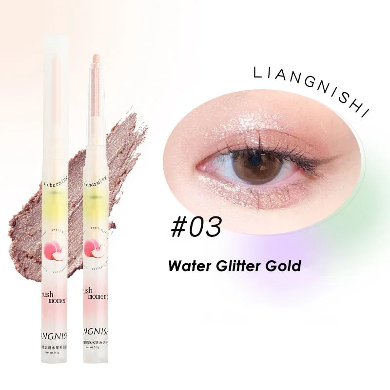 Champagne Gold Lying Silkworm Shadow Pen Natural Matte Pearlescent Water Proof Lasting Glitter Eyeliner Eye Makeup Beauty Tools HIP 03
